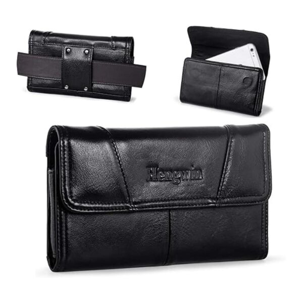Hengwin Funda de piel para iPhone 12 Pro Max Xs Max 8_1