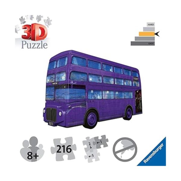Ravensburger Rompecabezas 3D de Harry Potter Knight Bus_3