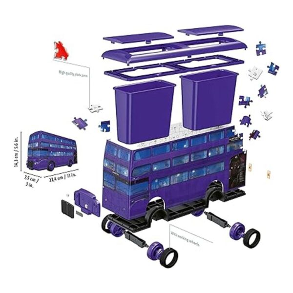 Ravensburger Rompecabezas 3D de Harry Potter Knight Bus_4