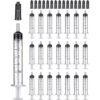 Paquete de 40 jeringas de plástico Luer Slip de 0.2 fl oz