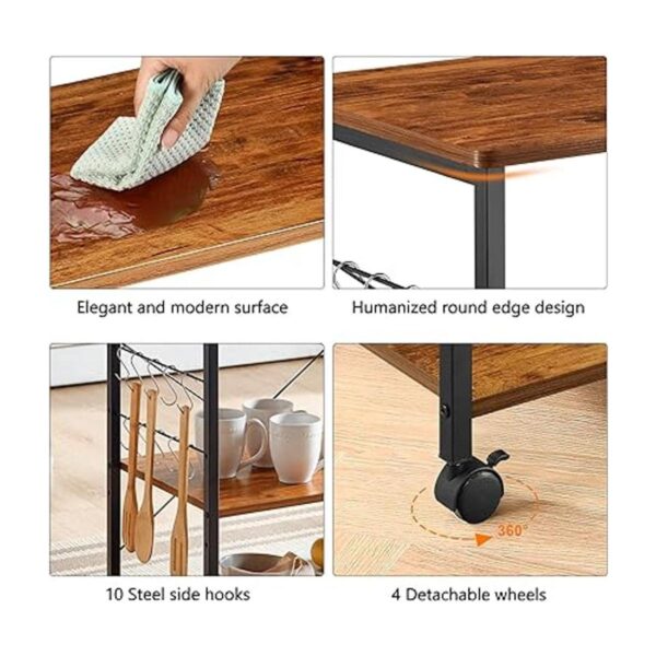 Mr IRONSTONE Soporte de cocina para microondas de 23.7_5