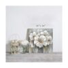 Arte de pared en lienzo floral con estampado de lirio_2