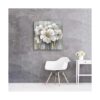 Arte de pared en lienzo floral con estampado de lirio_4