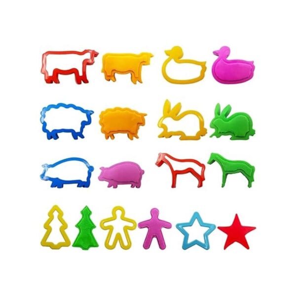 Juego de herramientas de masa para niños varios moldes de