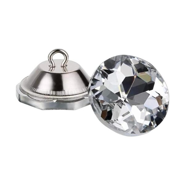 OwnMy 50 botones de cristal de diamantes de imitación de