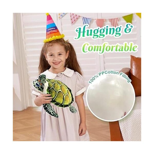 Athoinsu Juguete de peluche realista de tortuga marina_4
