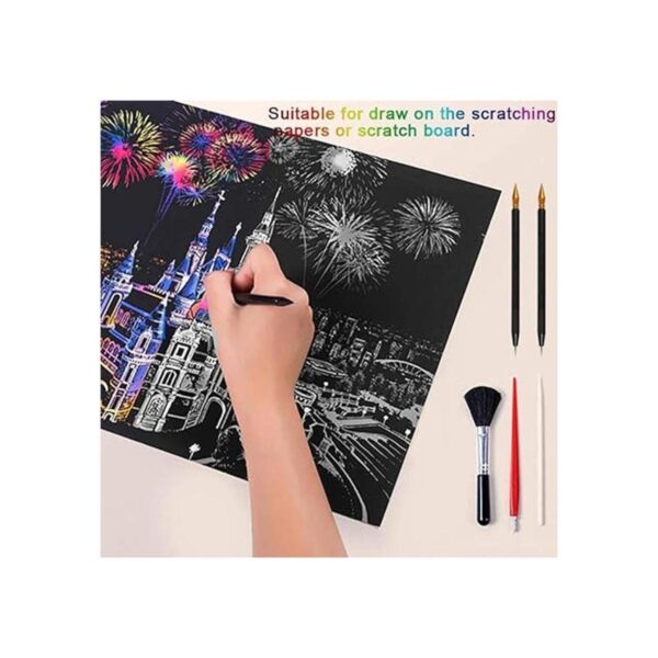 Scratch Tools Scratch Color Pen Dual Tip Scratch Coloring