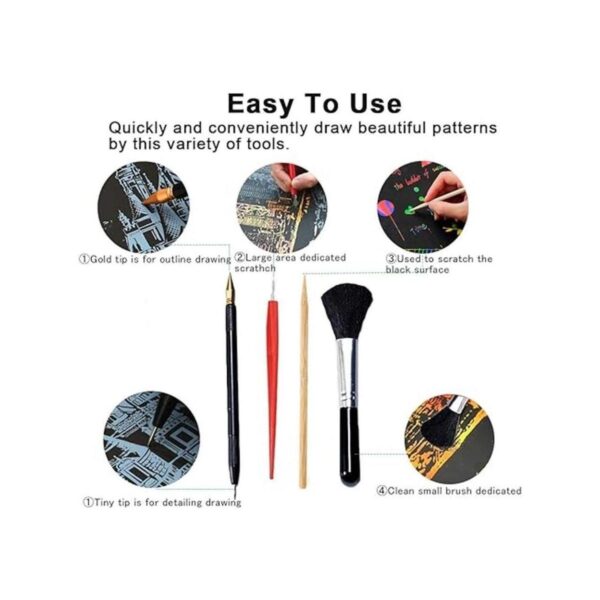 Scratch Tools Scratch Color Pen Dual Tip Scratch Coloring