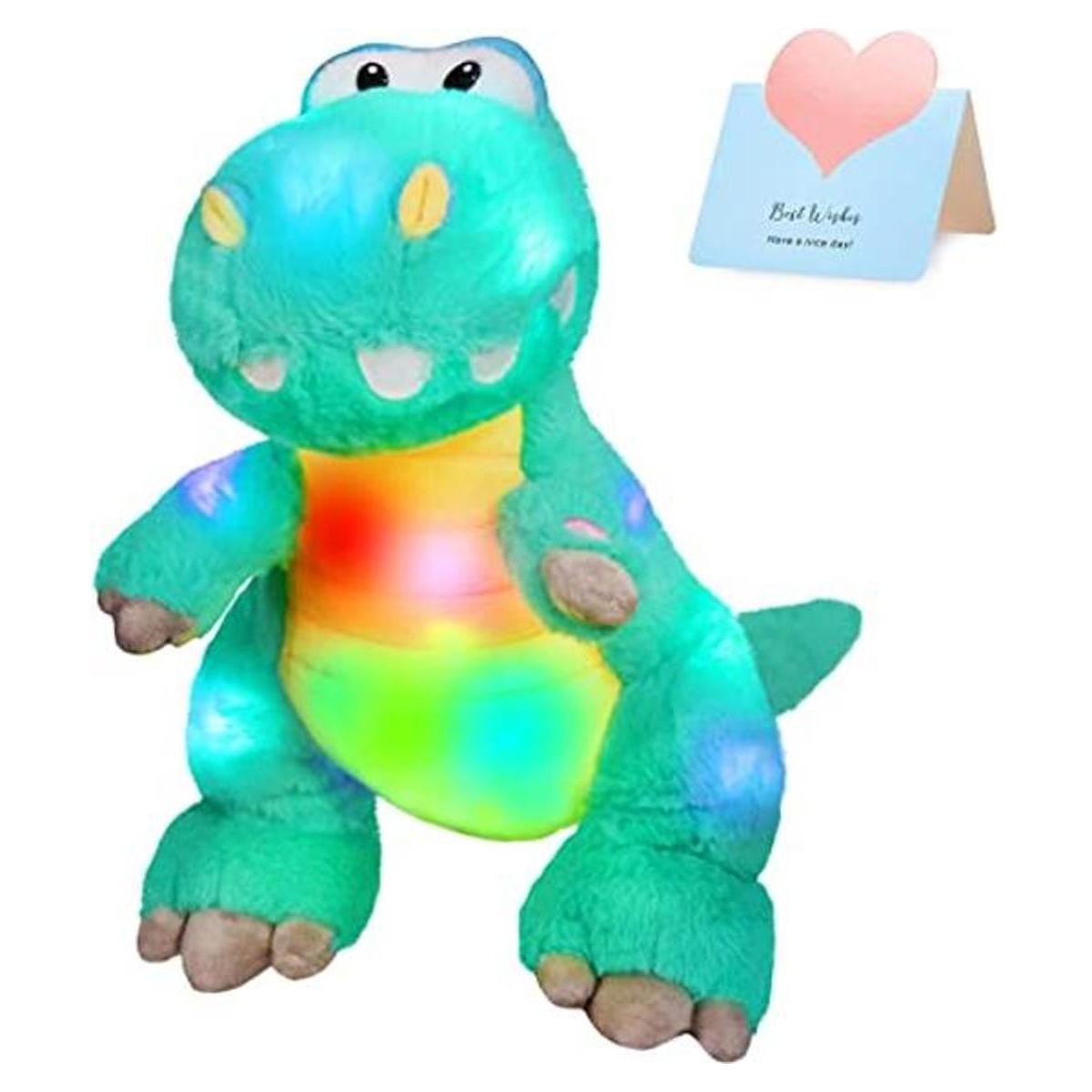 Houwsbaby Lámpara noche con forma de dinosaurio y luces