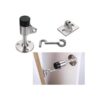 Sumnacon Tope de puerta de acero inoxidable con gancho