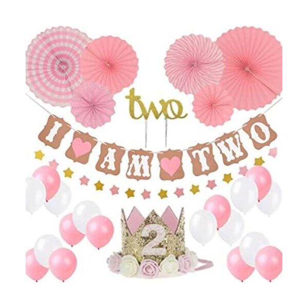 Girl Two Birthday DecorationBaby Girlboy 2st Birthday_1