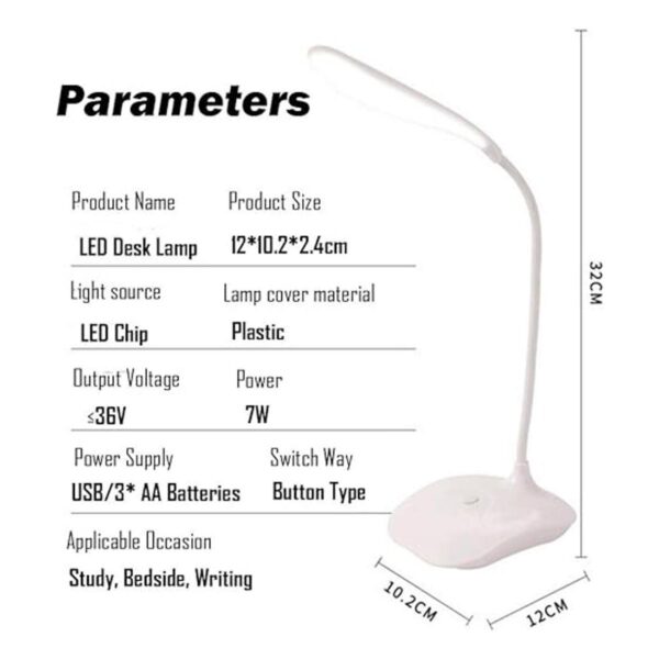 Lámpara LED de mesa portátil con protección ocular con_4