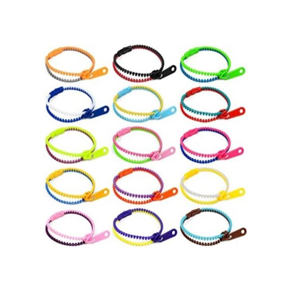Paquete de 85 pulseras con cremallera pulseras para la_1