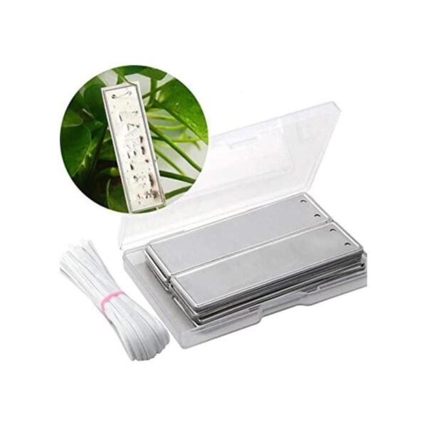 Coolrunner Etiquetas metálicas para plantas de árbol de