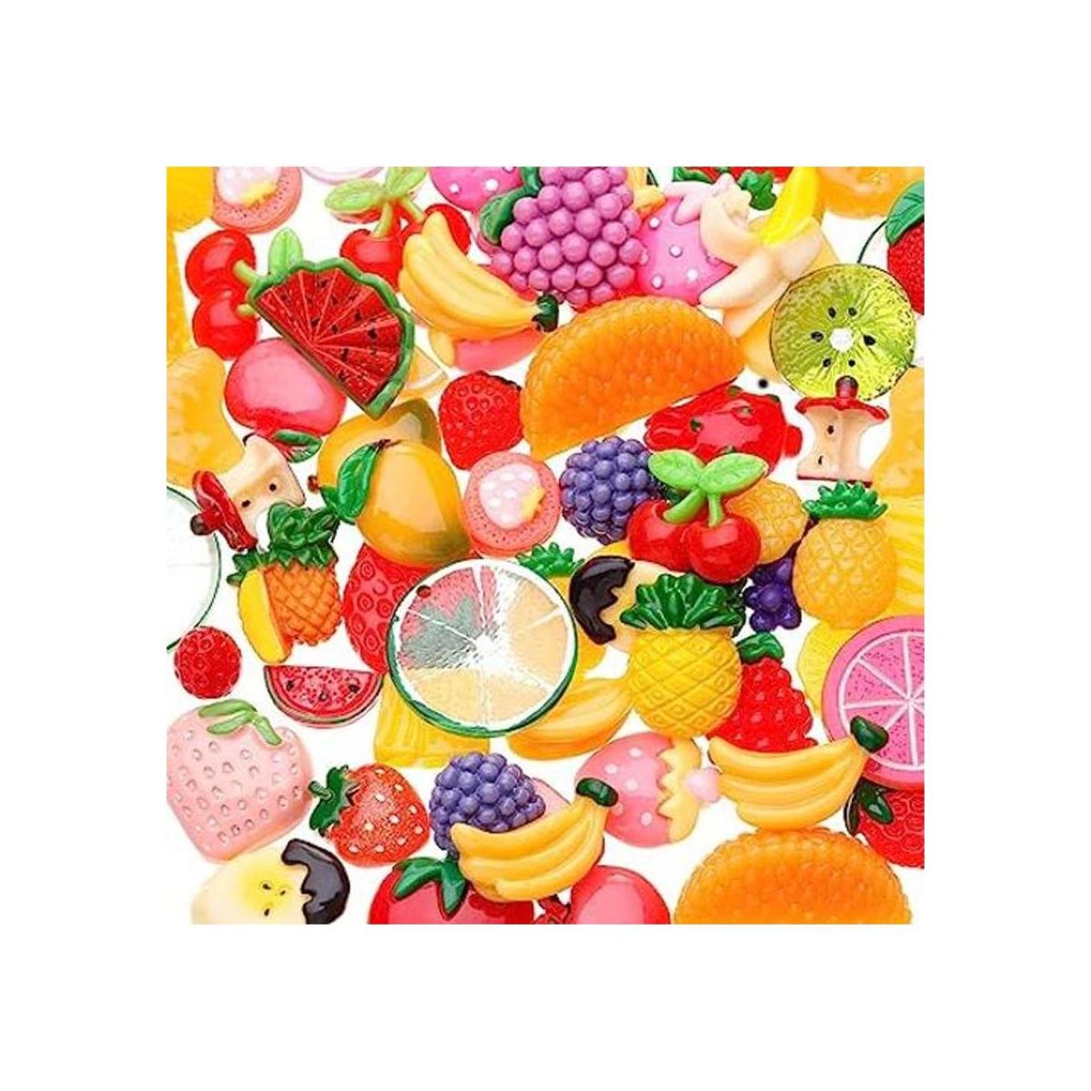 IGIYI Dijes de frutas para Slime 100 piezas de resina