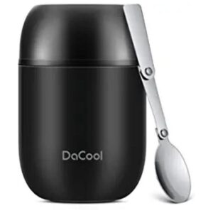 DaCool Recipiente de acero inoxidable con aislamiento al