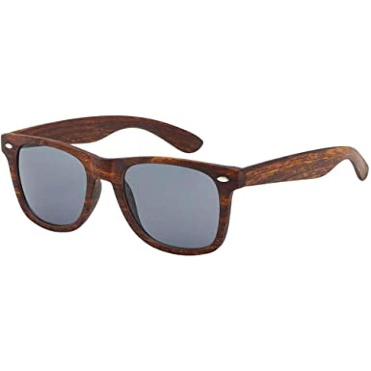Gafas de sol de estilo clásico de madera sintética para