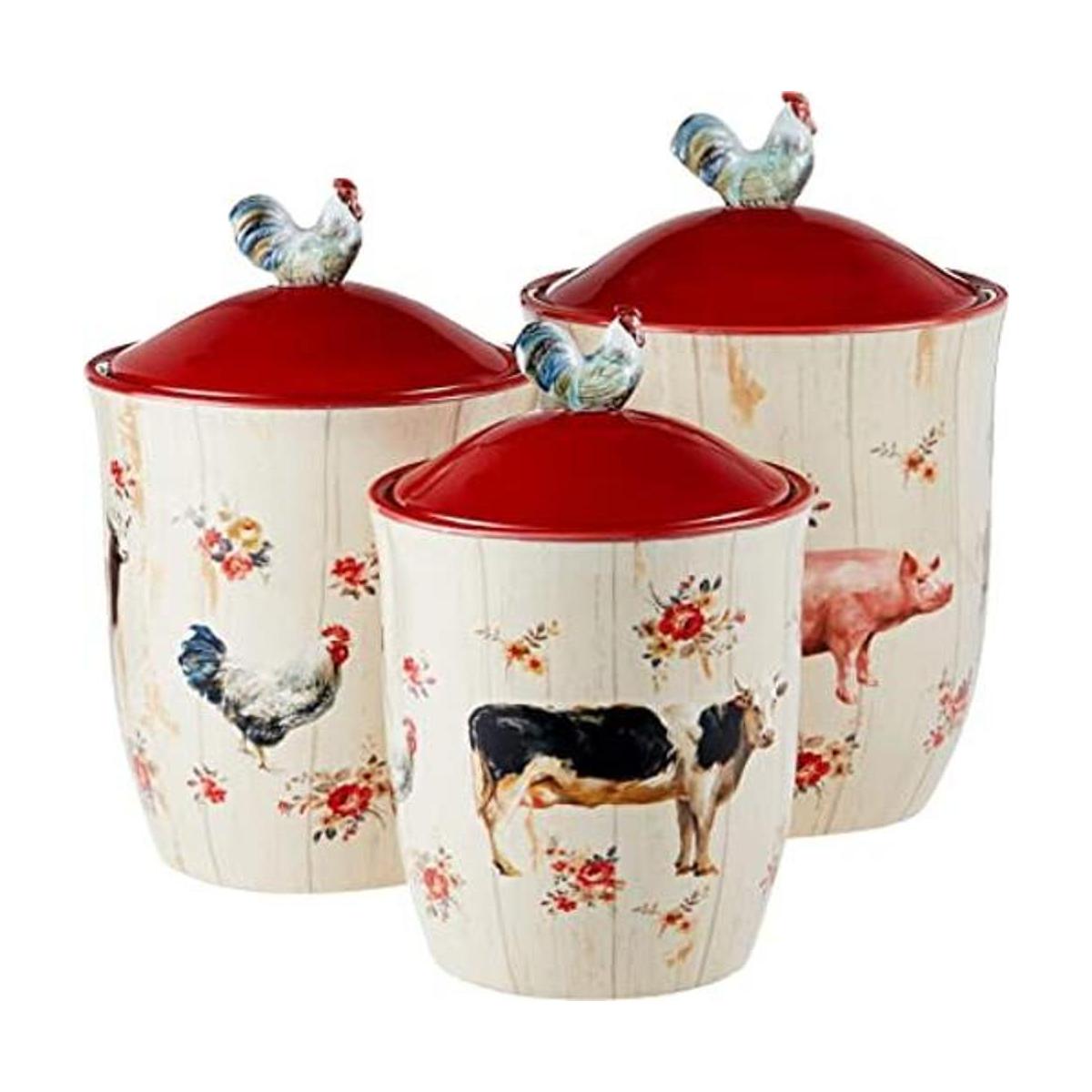 Certified International 26736 Farmhouse 3 pcs. Juego de