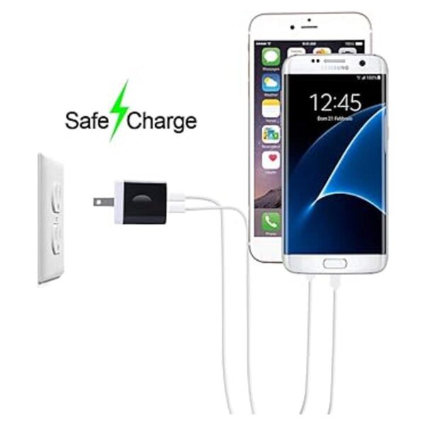 Cargador de pared Sicodo 2.1 A para viajes en casa con_2