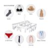 Ganchos plegables con 26 clips de secado colgador de ropa_2