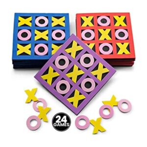 Tic Tac Toe paquete a granel de 24 5 x 5 pulgadas de