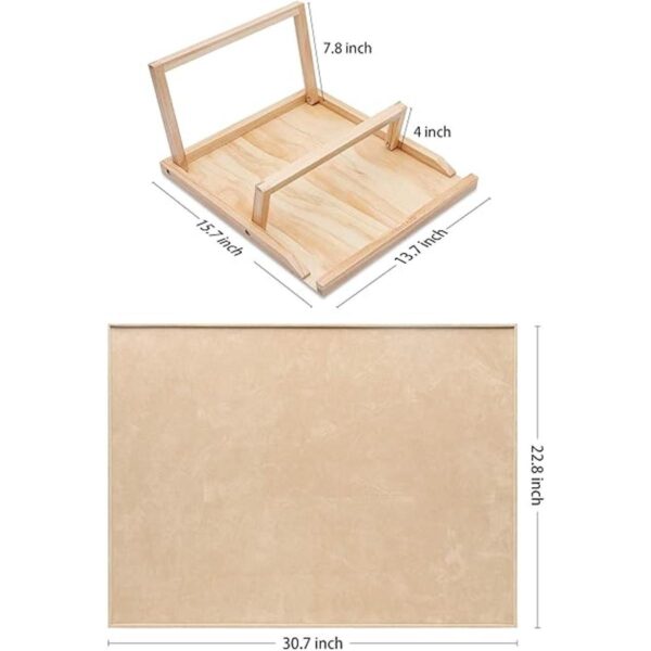 Becko Tablero de rompecabezas de madera con caballete_2