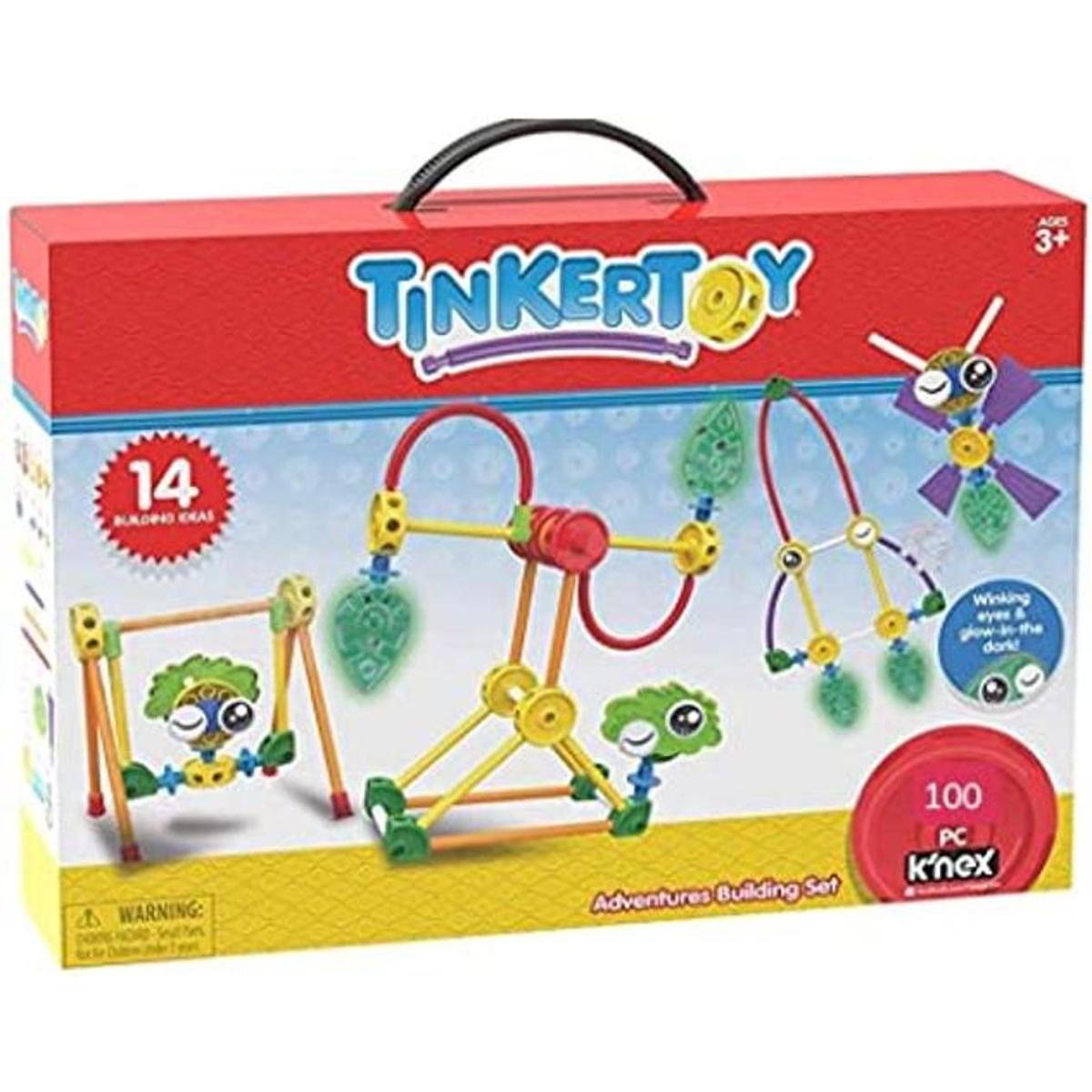 Tinkertoy Juego de construcción de aventuras 100 piezas