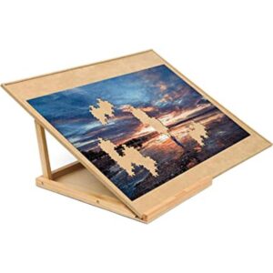 Becko Tablero de rompecabezas de madera con caballete_1
