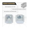 KOOTANS 100 tuercas deslizantes M5 serie 2020 M5 rosca