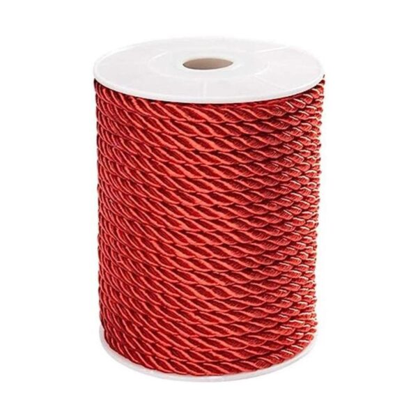 PH PandaHall Cuerda de seda roja de 20 yardas 3 capas