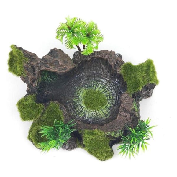 Plataforma de plástico para reptiles de resina diseño de