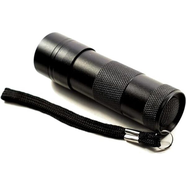 HQRP 12 LED 365 nm linterna Blacklight para la_4