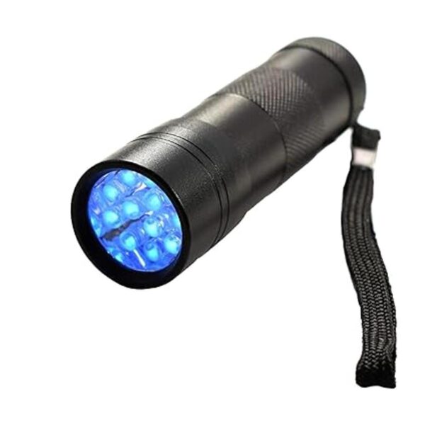 HQRP 12 LED 365 nm linterna Blacklight para la_3