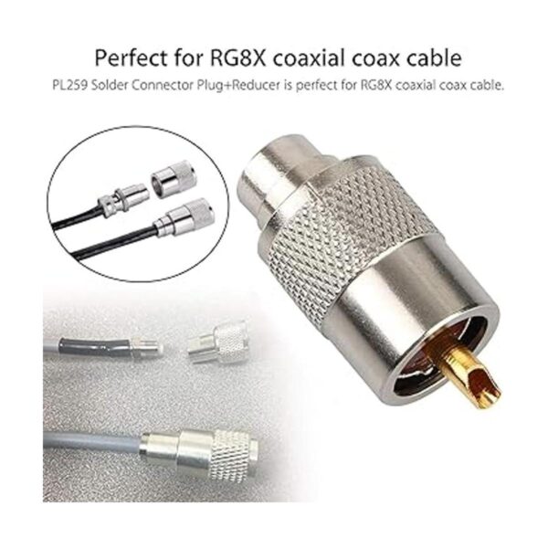 Paquete de 10 conectores de soldadura UHF PL259 con_5