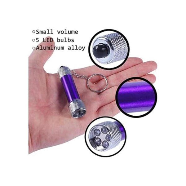 Antner 18 mini linternas llavero de 5 bombillas LED de