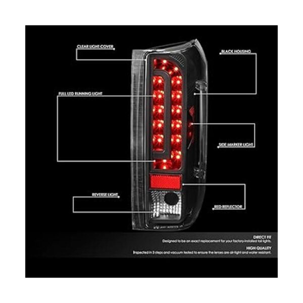 DNA Motoring TLF15094LEDBKCL Juego de lámparas de freno_2