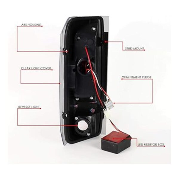 DNA Motoring TLF15094LEDBKCL Juego de lámparas de freno_6