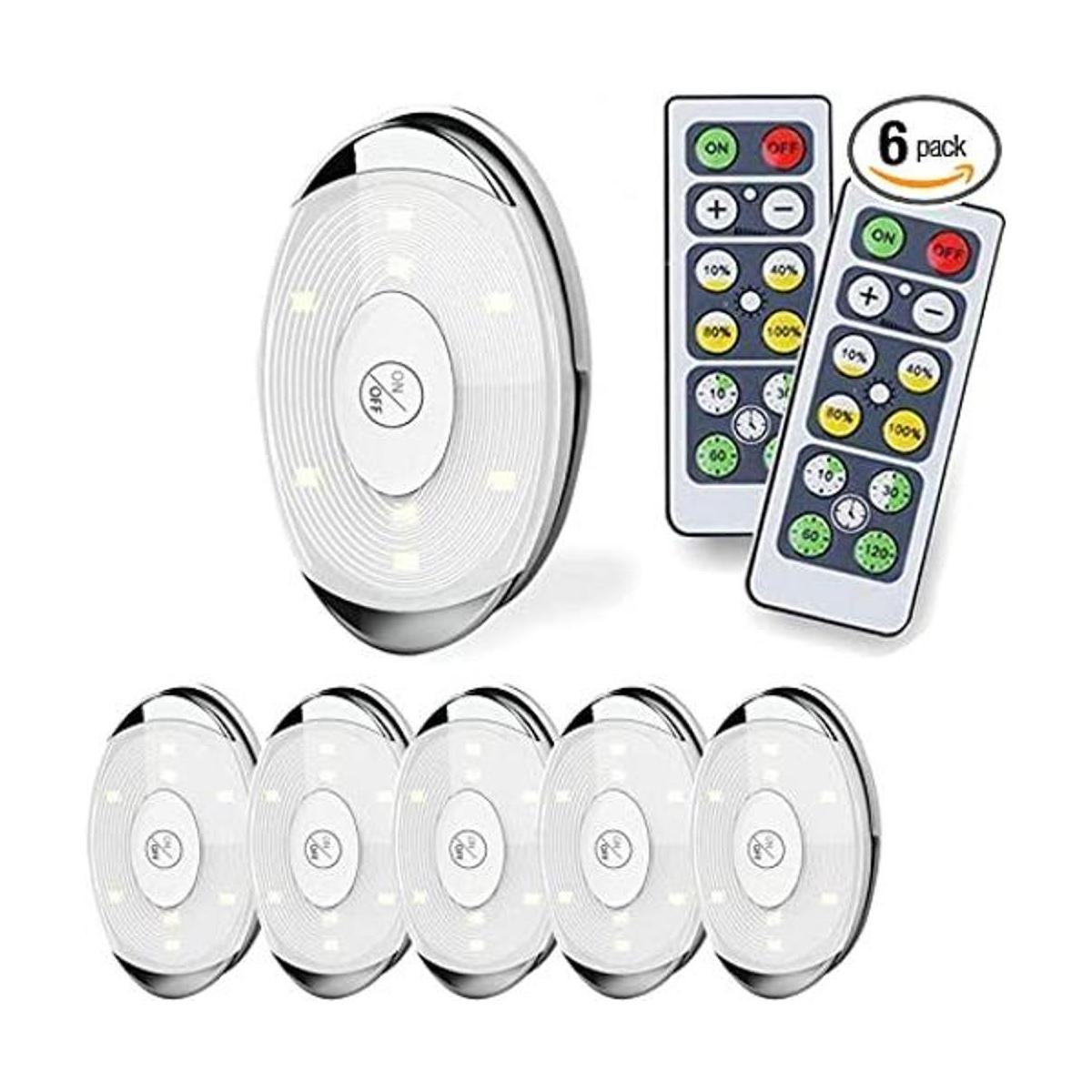 Luz LED de disco luces LED operadas por batería con