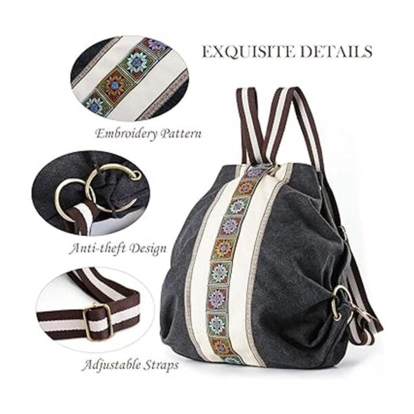 Mochila de lona para mujer estilo informalbolsa al_6