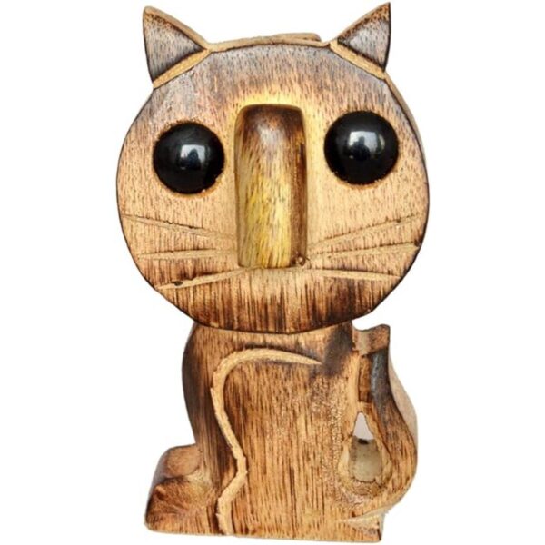 ETROVES Soporte de madera para gafas de gato hecho a mano_2