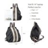 Mochila de lona para mujer estilo informalbolsa al_5