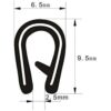 KX Edge Trim Negro Pequeño 18 pulgadas se adapta a