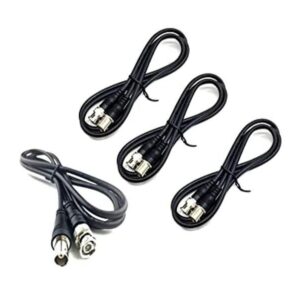 BeElion Paquete de 4 cables de línea coaxial BNC macho a_1