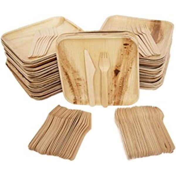 Eco Only Paquete desechable de 150 unidades placas de_1