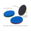 Kichwit Kit de limpieza para azulejos de 4 pulgadas