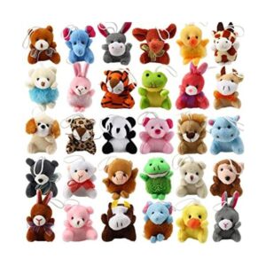 Juego de 32 piezas de mini animales de peluche lindo_1