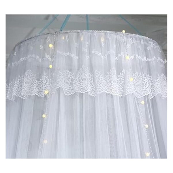 Mengersi Tela mosquitera en dosel con luces led en forma_3
