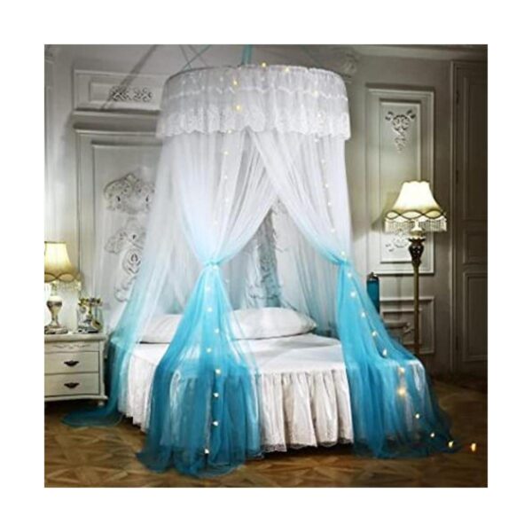 Mengersi Tela mosquitera en dosel con luces led en forma_1
