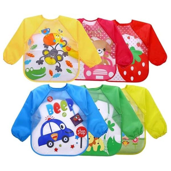 EchoDone Paquete de 6 delantales impermeables para niños_1