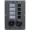 Blue Sea Systems 4321 Circuit Breaker Switch Panel Black_1